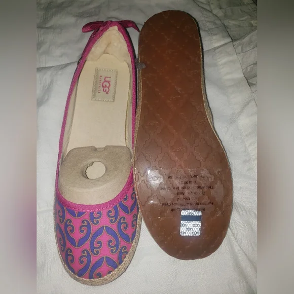 Size UGG Australia Indah Marrakech Women Pink Flats Slip On